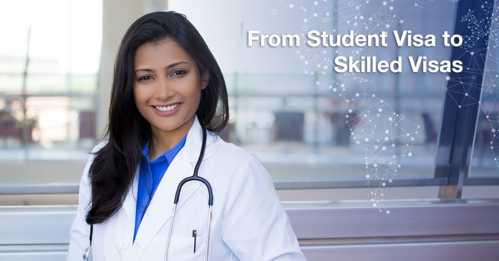 student visa to skilled visas